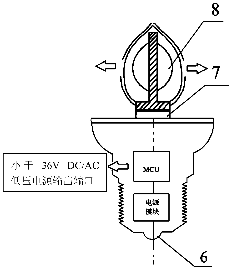 Lighting equipment and a wiring-free house safety monitoring system using the equipment