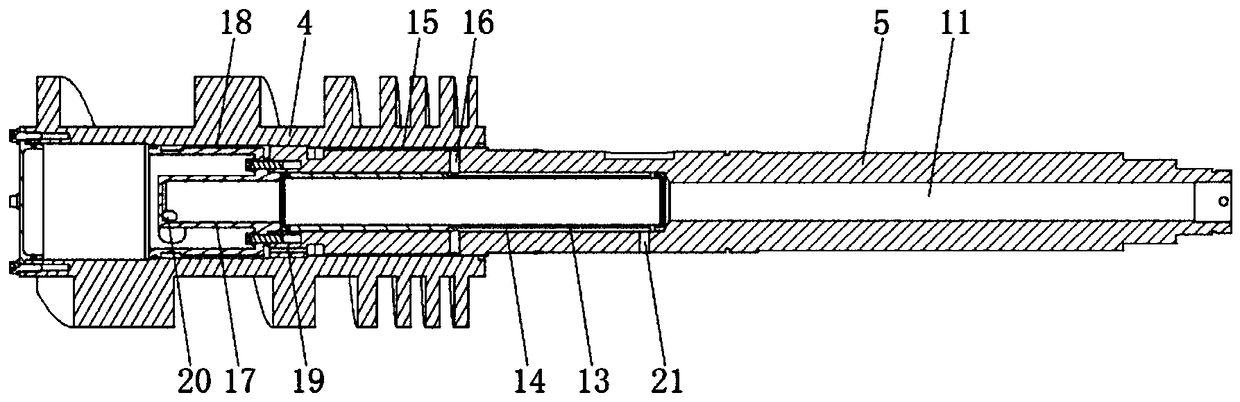 Heat dissipation system of dry screw vacuum pump