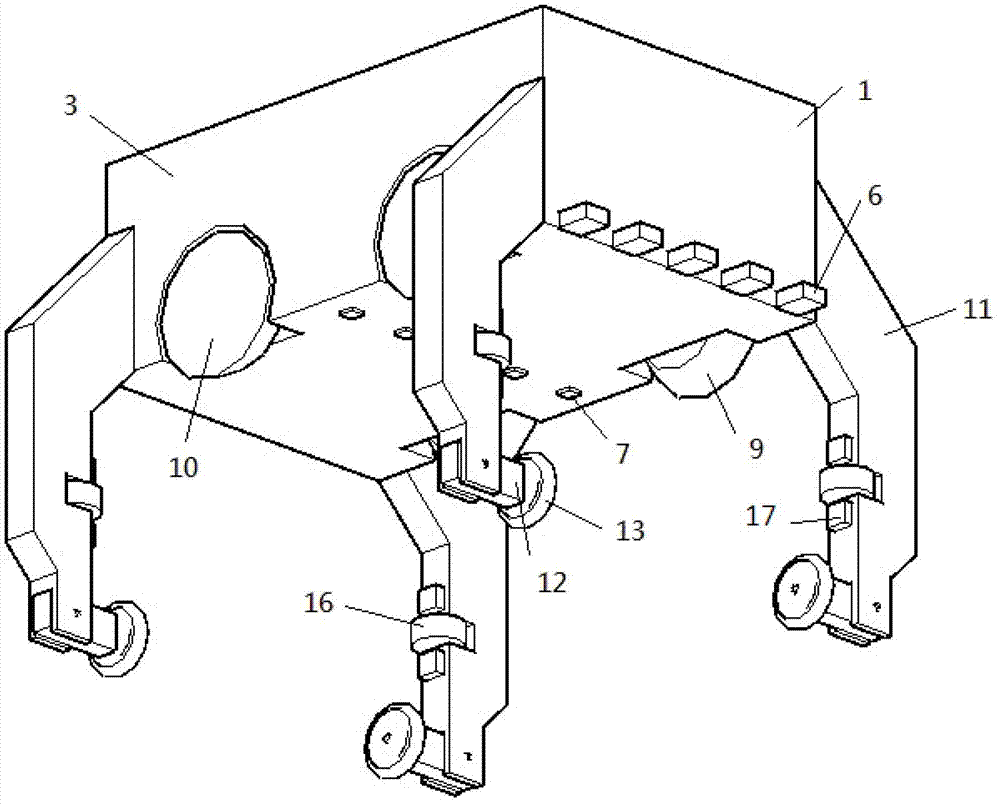 Metal magnetic memory steel rail temperature stress detection device