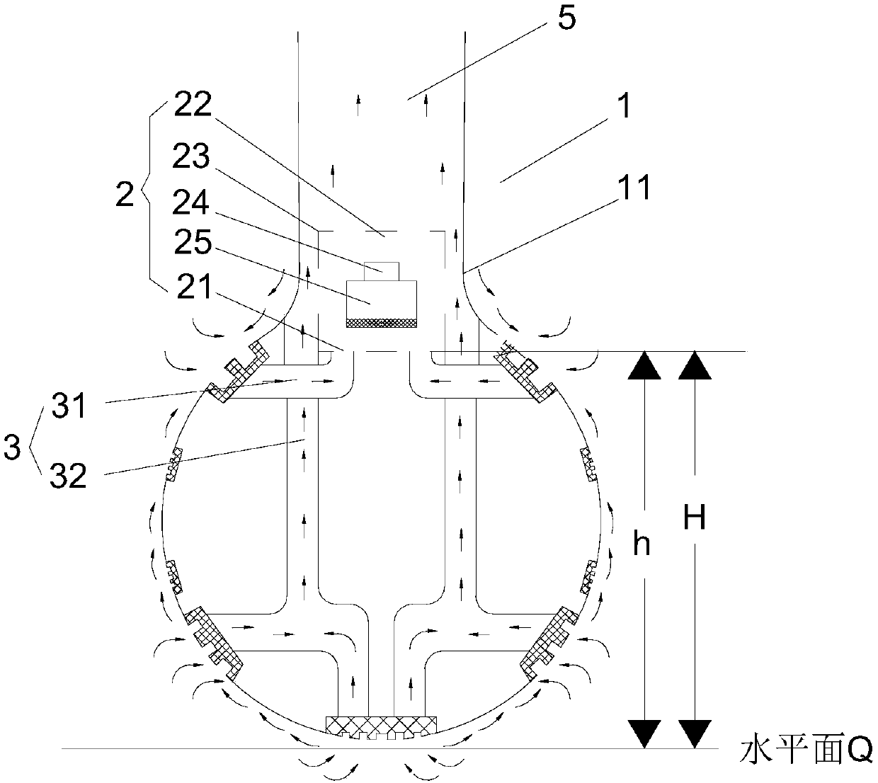 Range hood with axial-flow type wind wheel