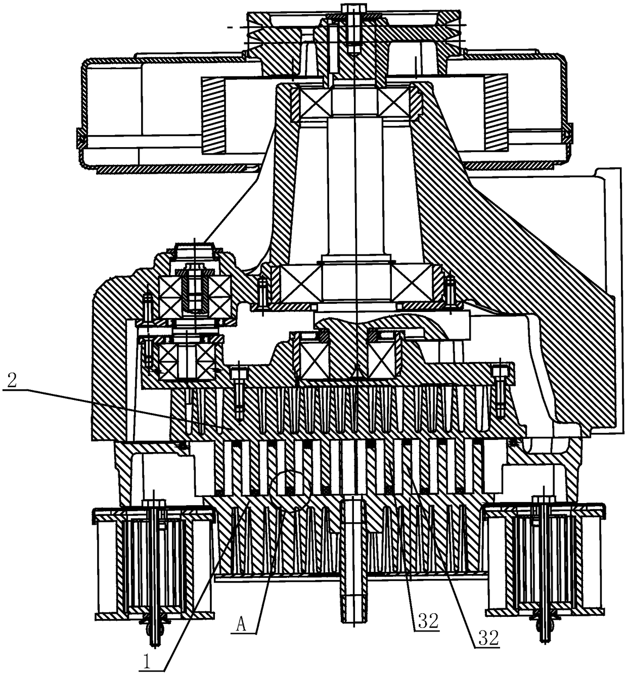 Floating type axial sealing structure