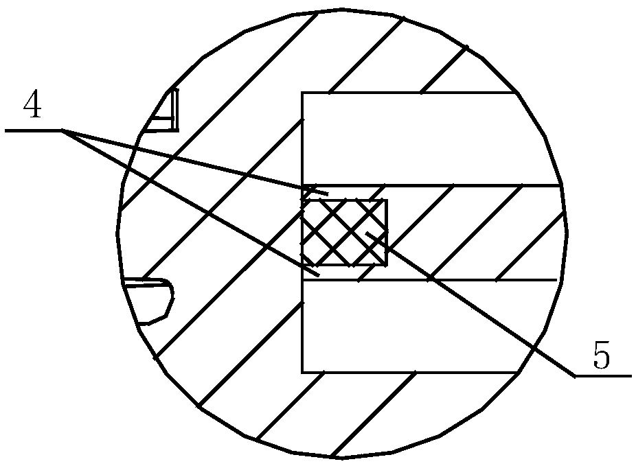 Floating type axial sealing structure