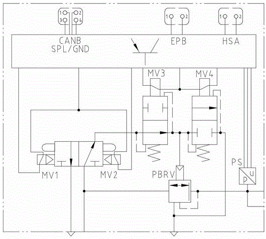 Module assembly of intelligent electronic halt vehicle system