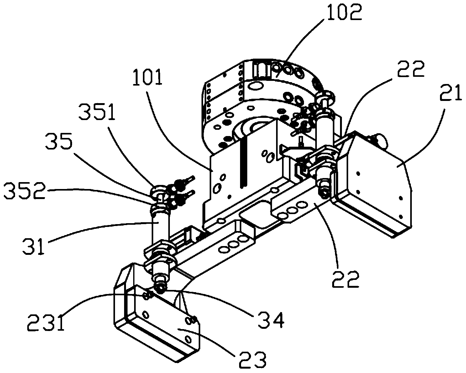 Manipulator clamp and robot with manipulator clamp