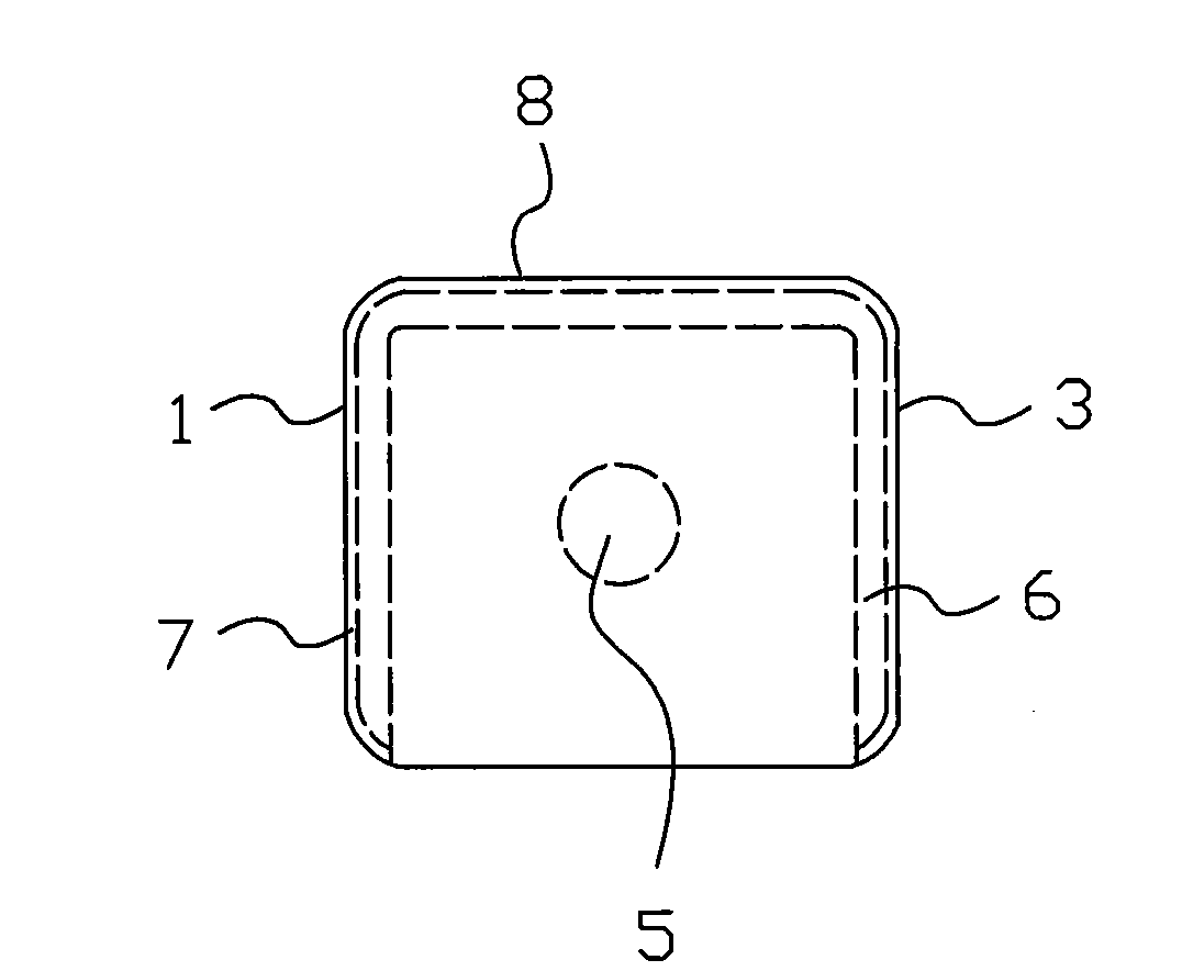 Five-faced volleyball racket