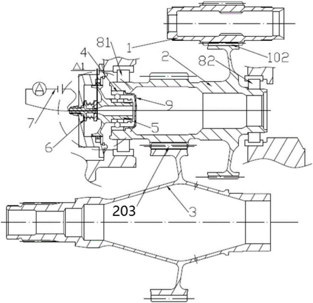 Engine toque measuring device