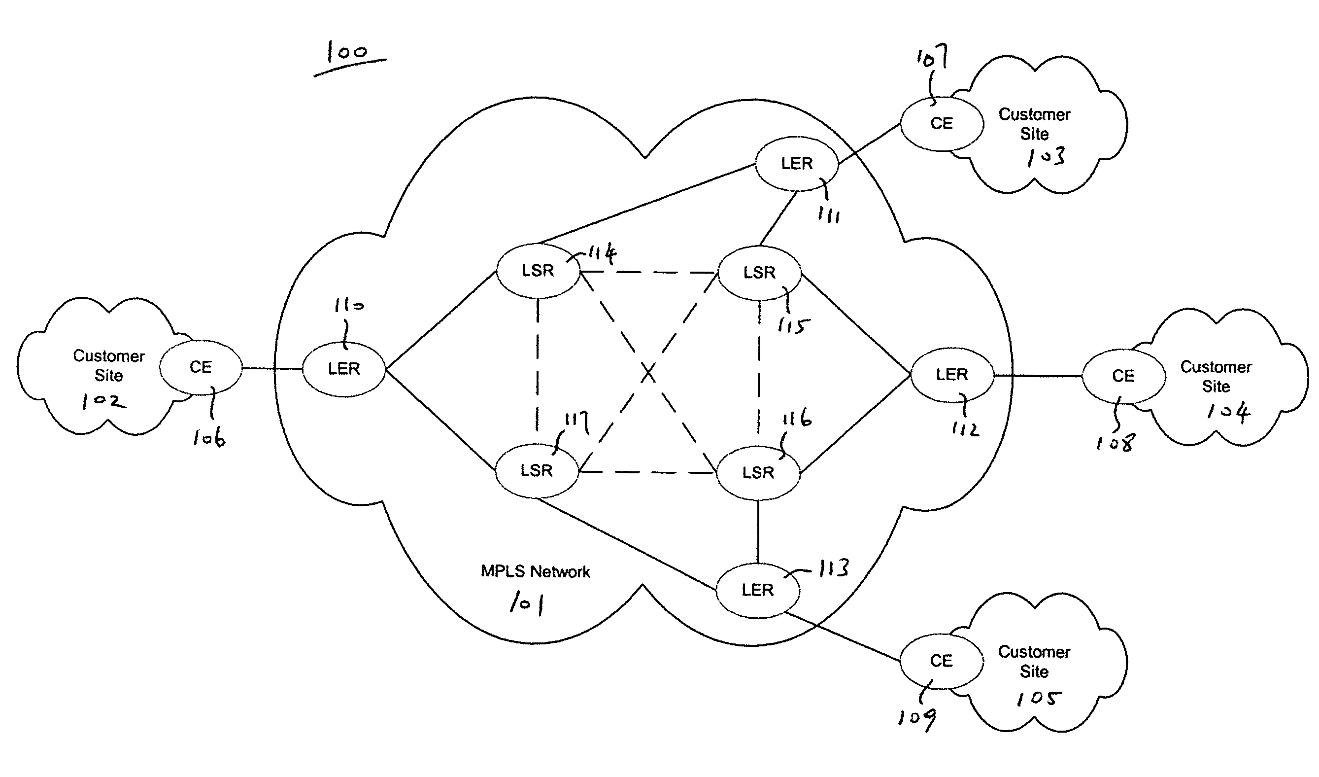 Source routed multicast LSP