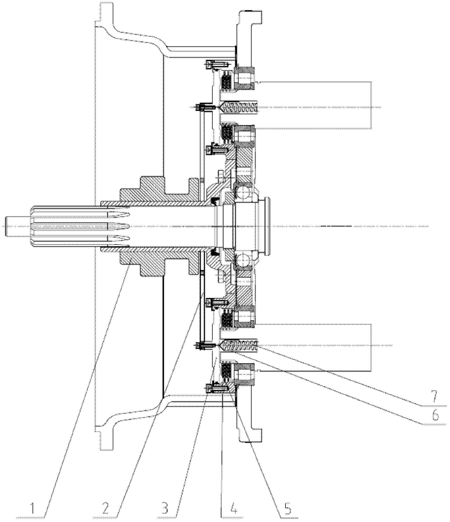 Transmission brake based on clutch actuating mechanism