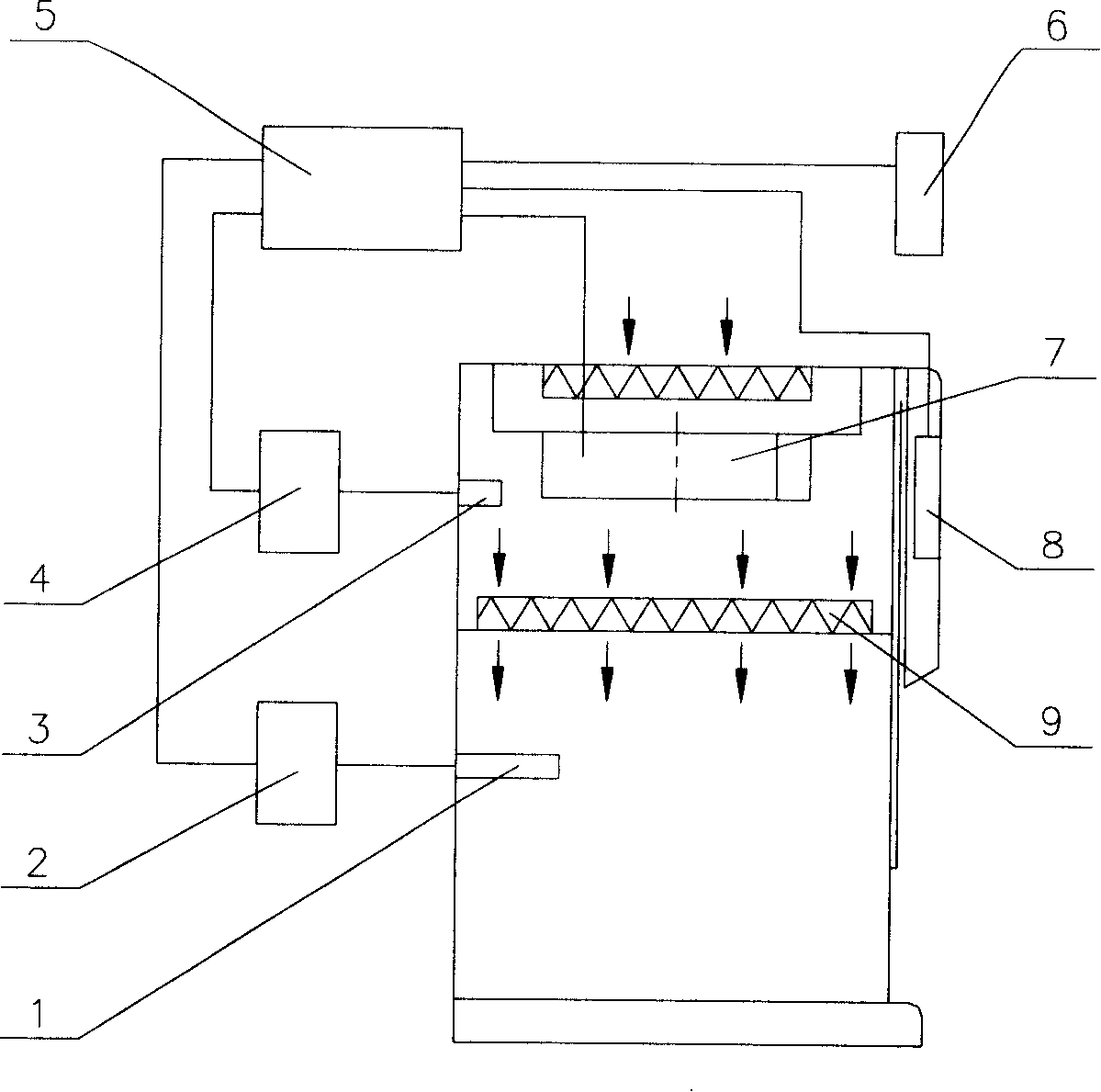 Device and method for biological safety detection, control and alarm