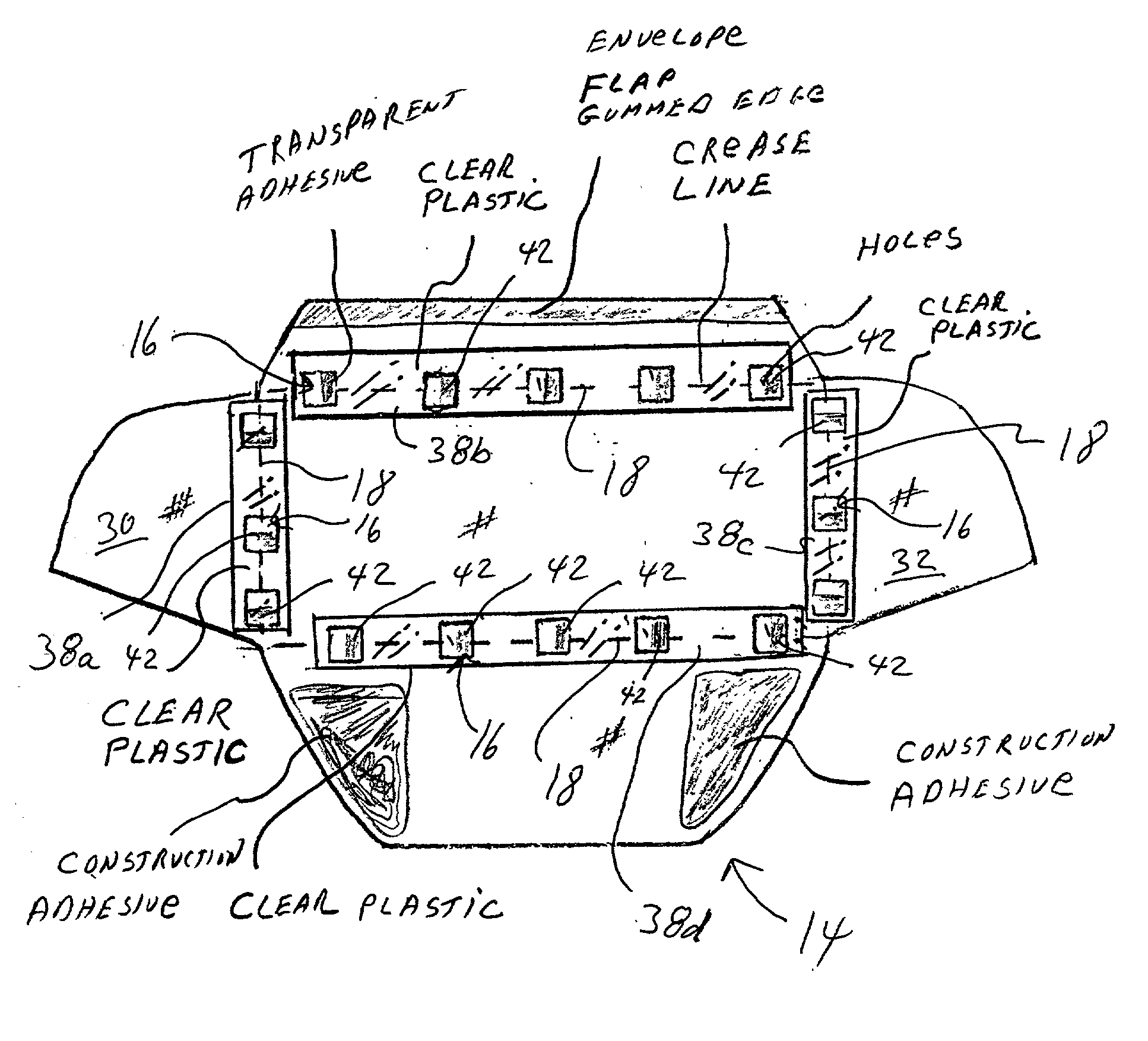 Mail container with contaminant indicator