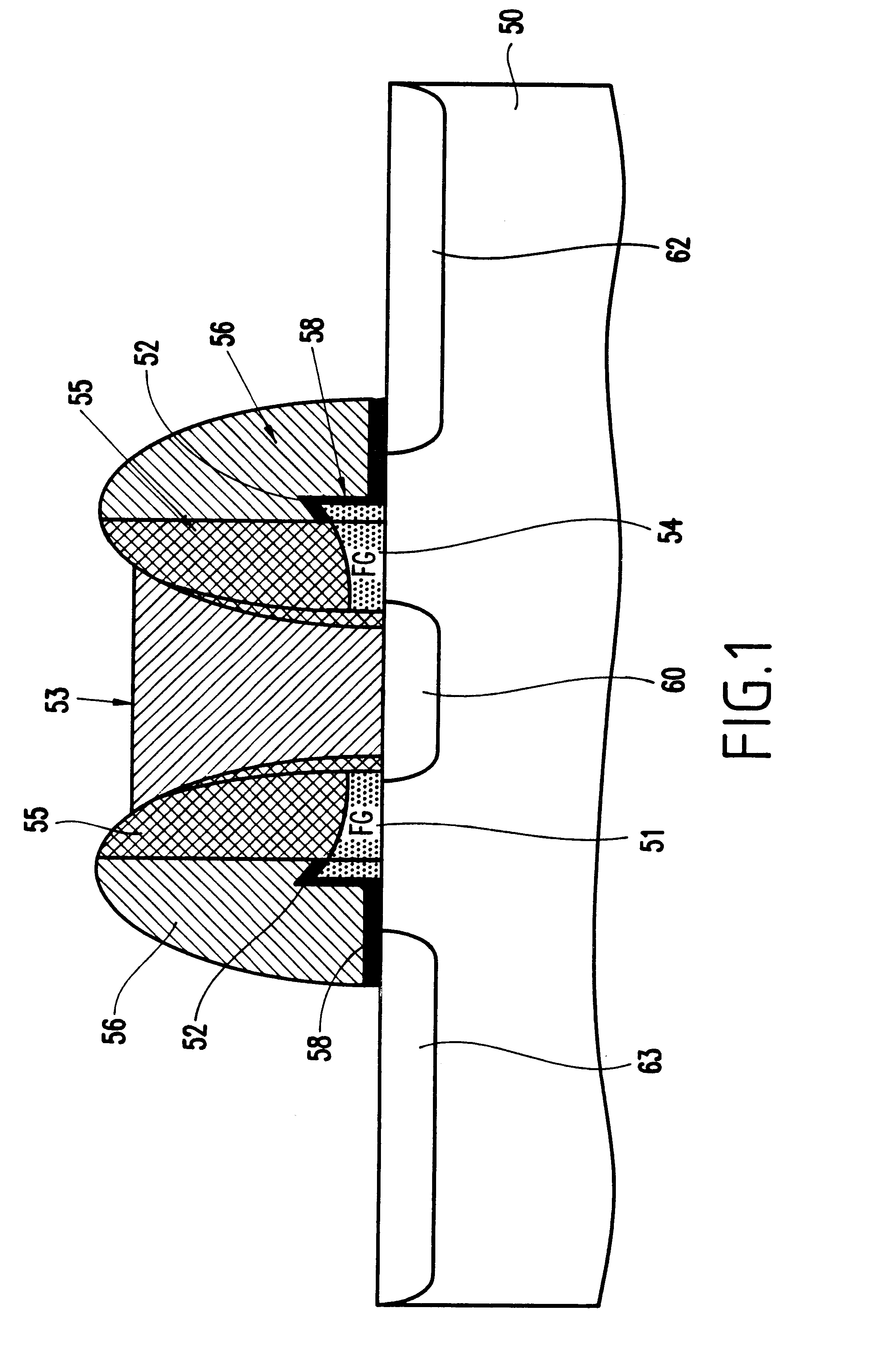 Self-aligned non-volatile random access memory cell and process to make the same