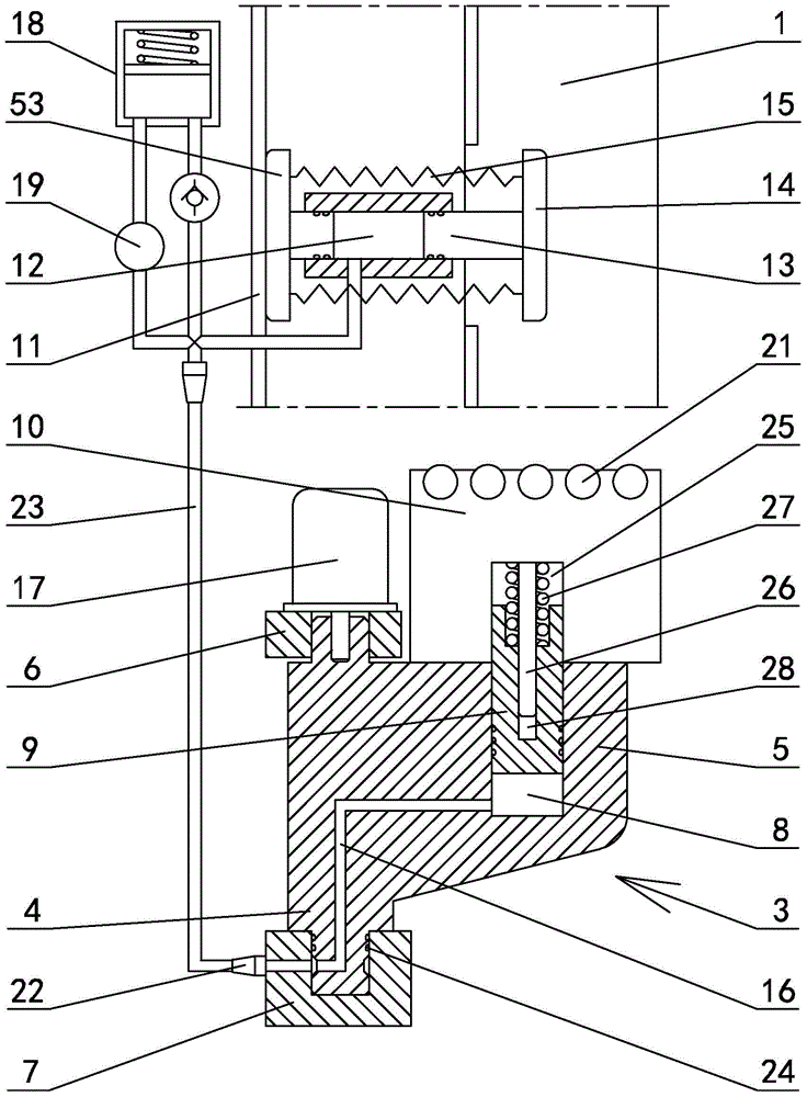 Moving deck positioning guide rail device