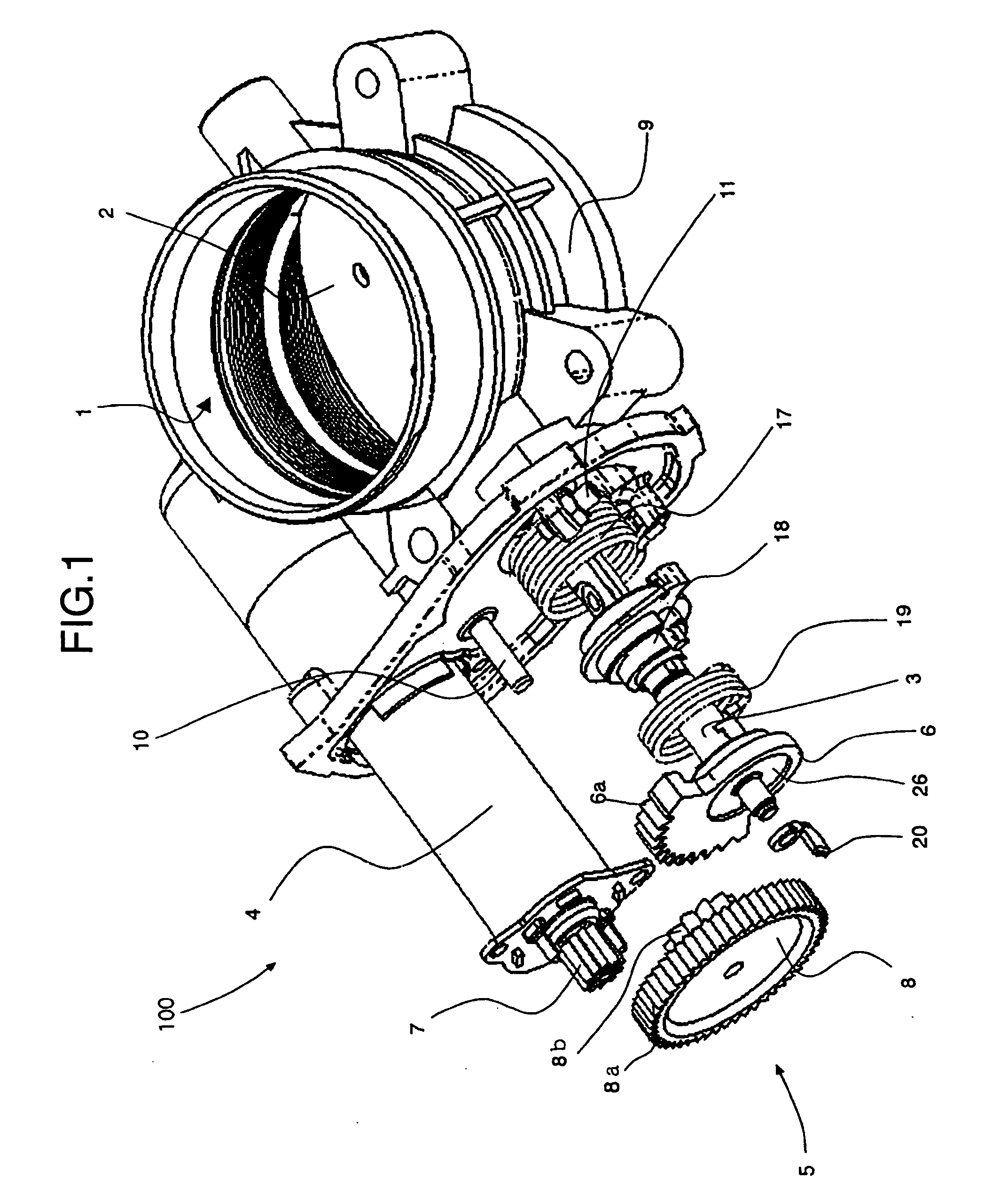 Connecting structure between rotary shaft and metal plate and method of connecting therebetween