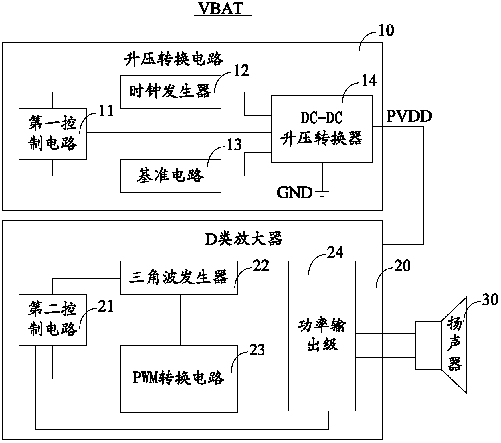 Audio amplification circuit