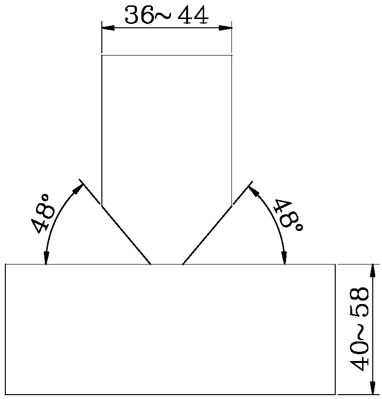 Q500qE high-strength bridge steel corner joint welding method