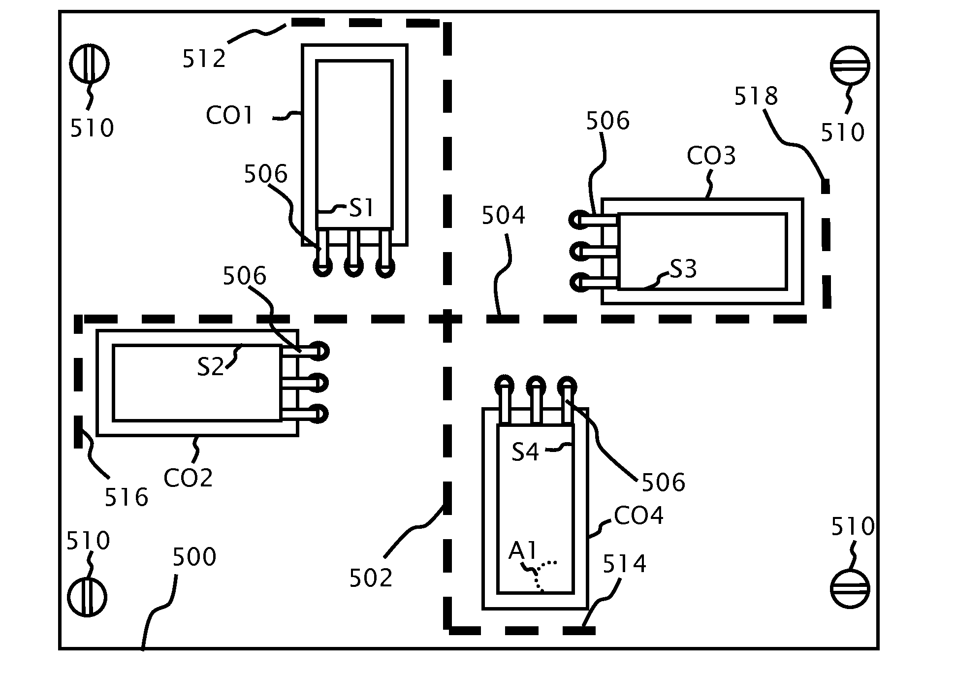 Switching Circuit Layout With Heatsink