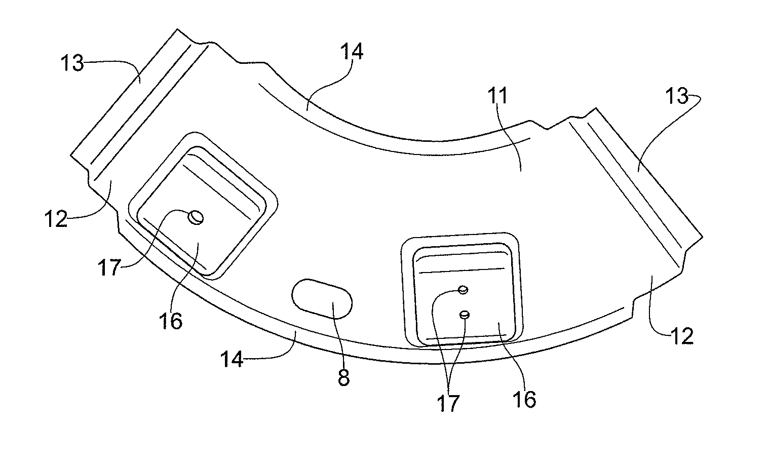 Composite protective element for a thermally insulated pipe