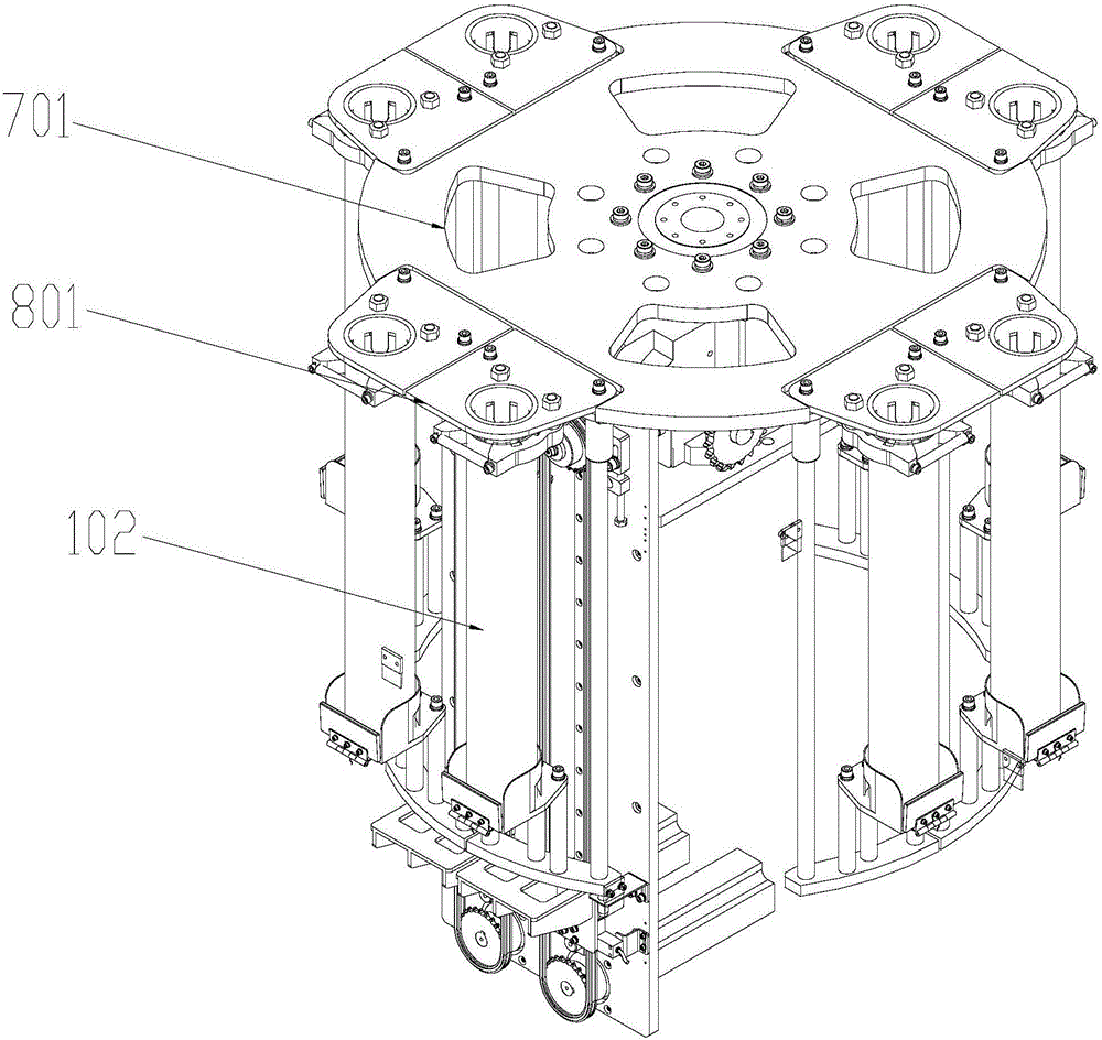 Edible fungus stick bagging mechanism control method and device