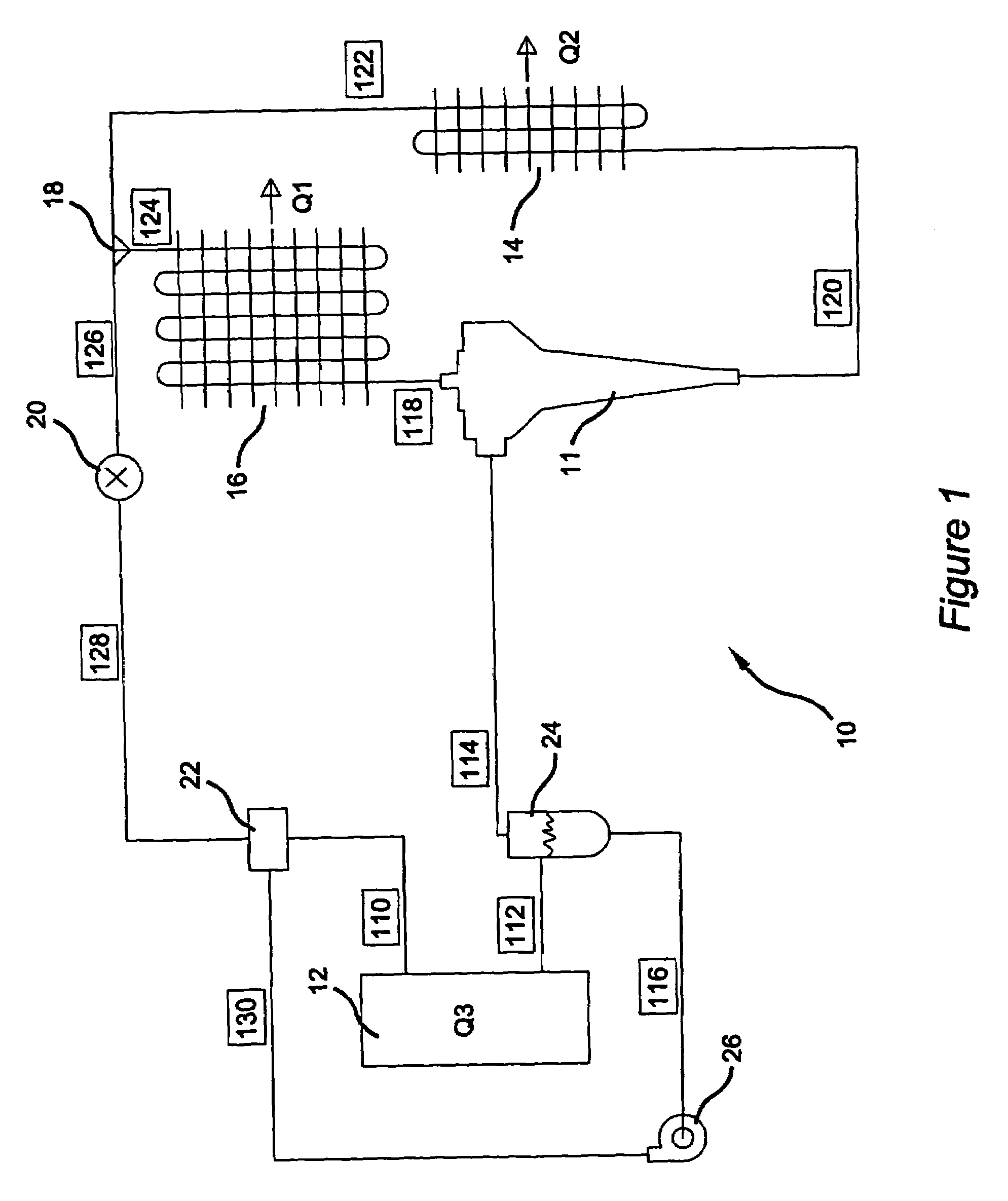 Supersonic vapor compression and heat rejection cycle