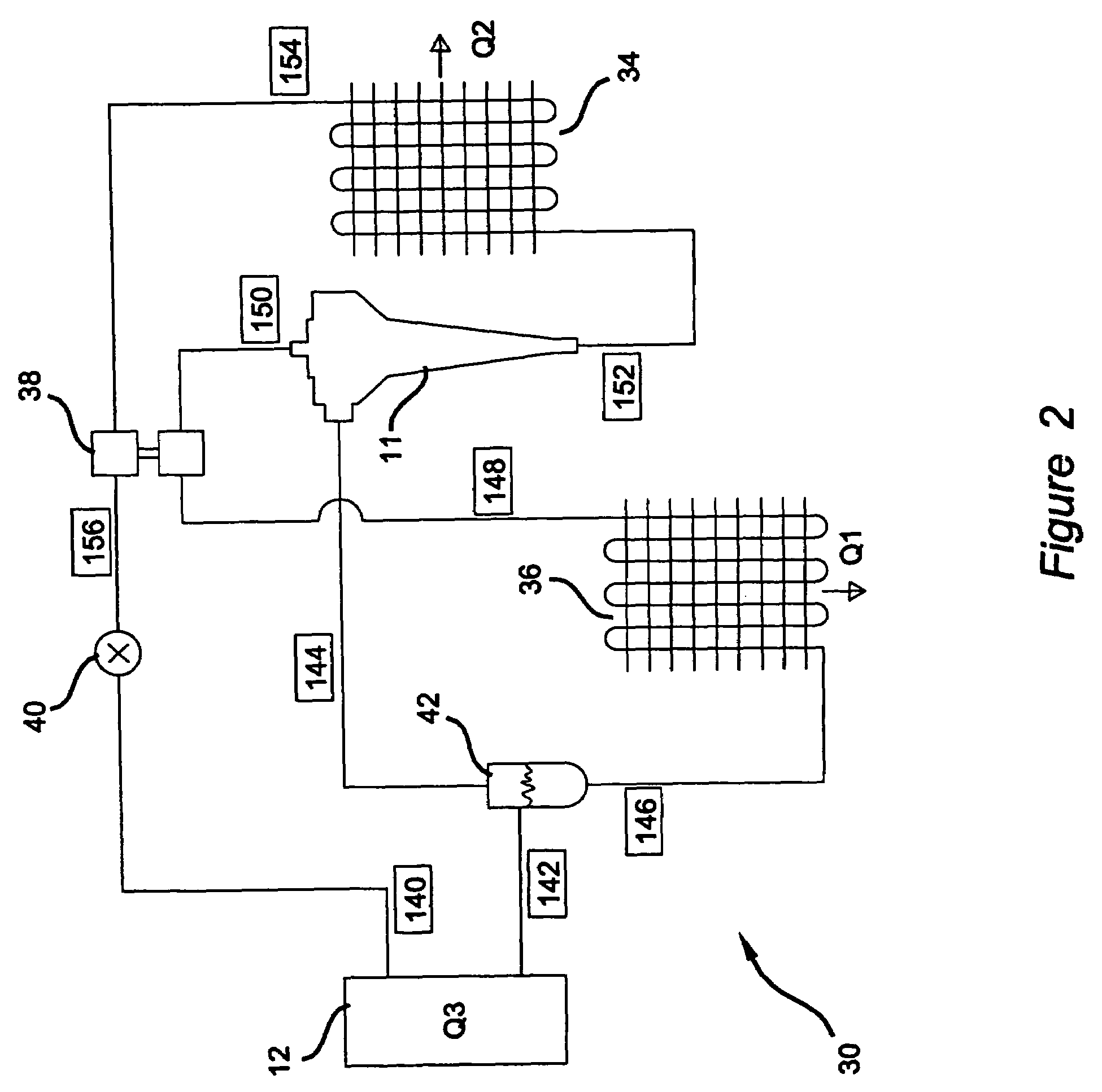 Supersonic vapor compression and heat rejection cycle