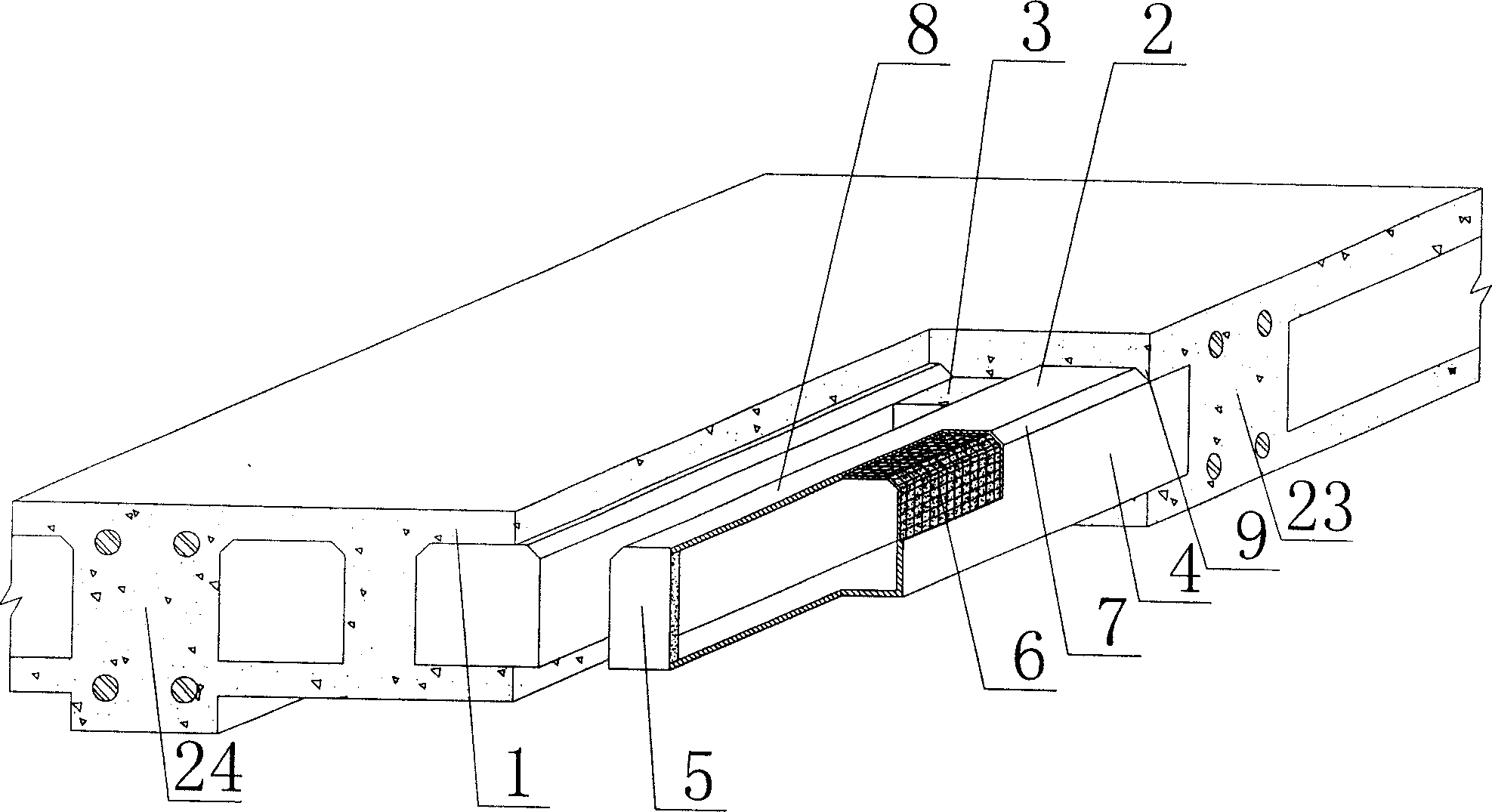 Cast-in-place concrete hollow plate