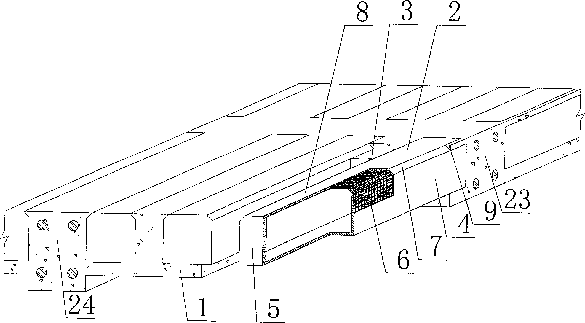 Cast-in-place concrete hollow plate