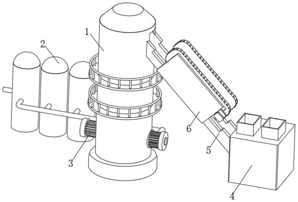 Cast iron blast furnace