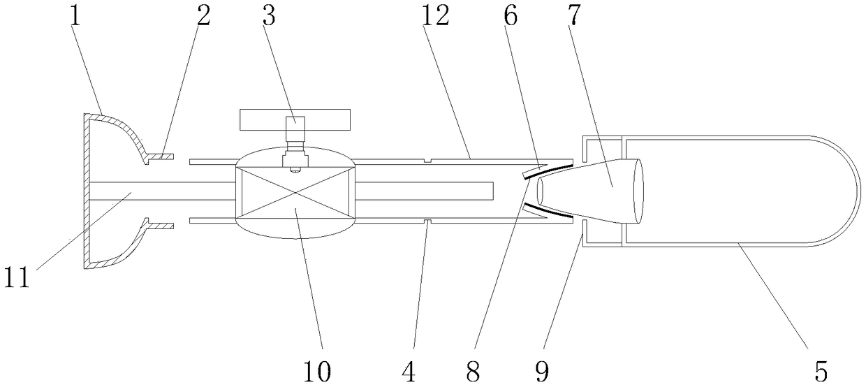 Disposable medical debridement gun with detachable spray head assembly