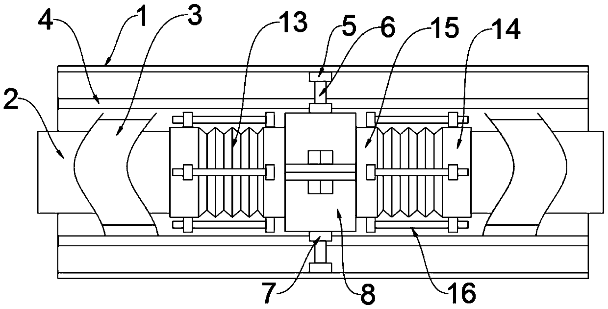 Low-temperature pipeline mounting structure