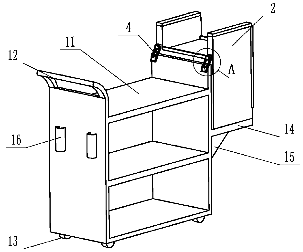 Multi-functional archival arrangement trolley