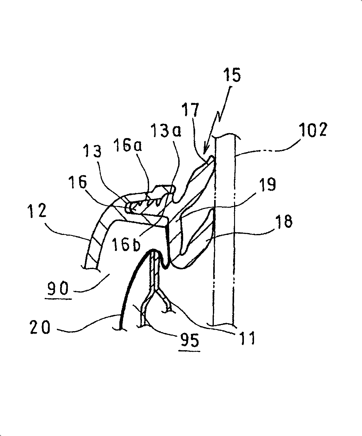 Car door structure and noise insulation sheet