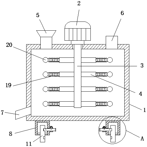 Pig feed stirring machine