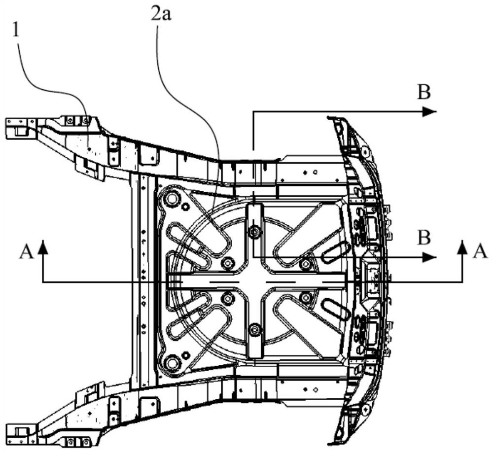 Rear floor frame and vehicle body rear structure