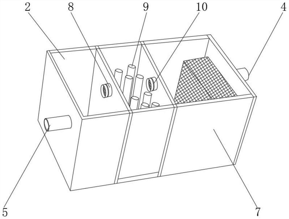 Copper-containing waste liquid recovery treatment device and treatment method thereof