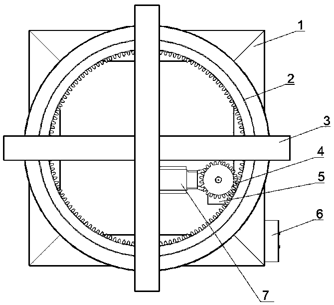 Convenient horizontal rotating device