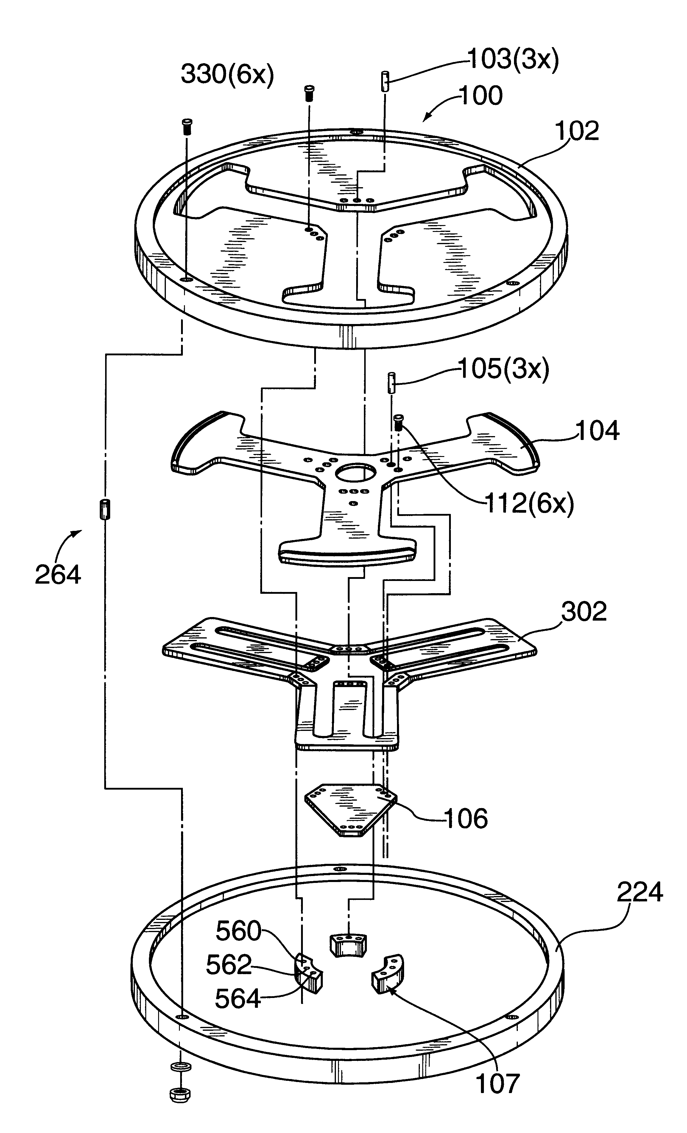 Edge contact loadcup