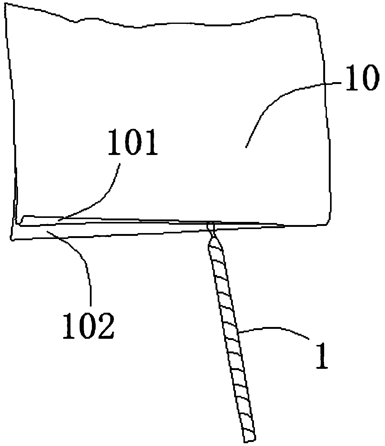 Seam tearing tool based on double-faced woolen goods