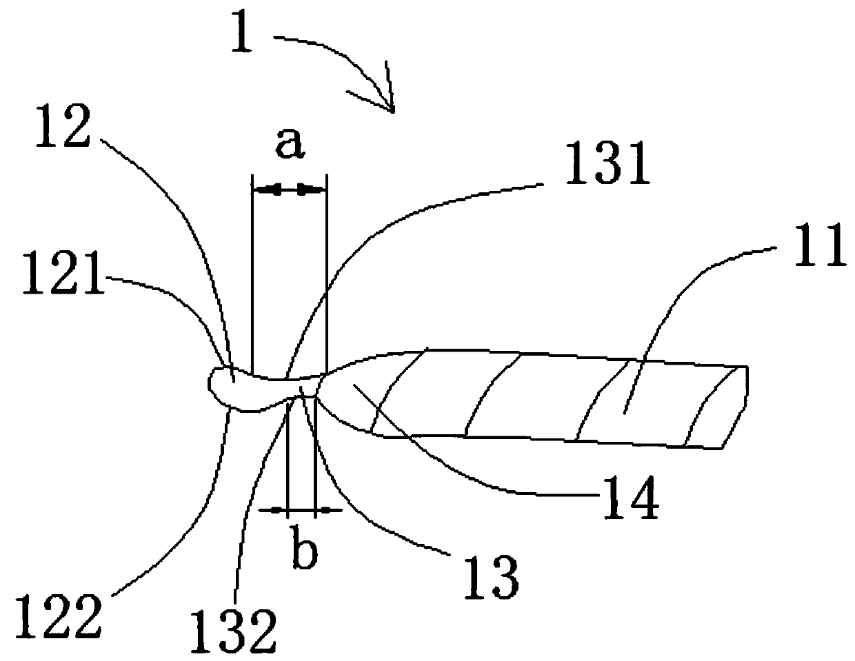 Seam tearing tool based on double-faced woolen goods