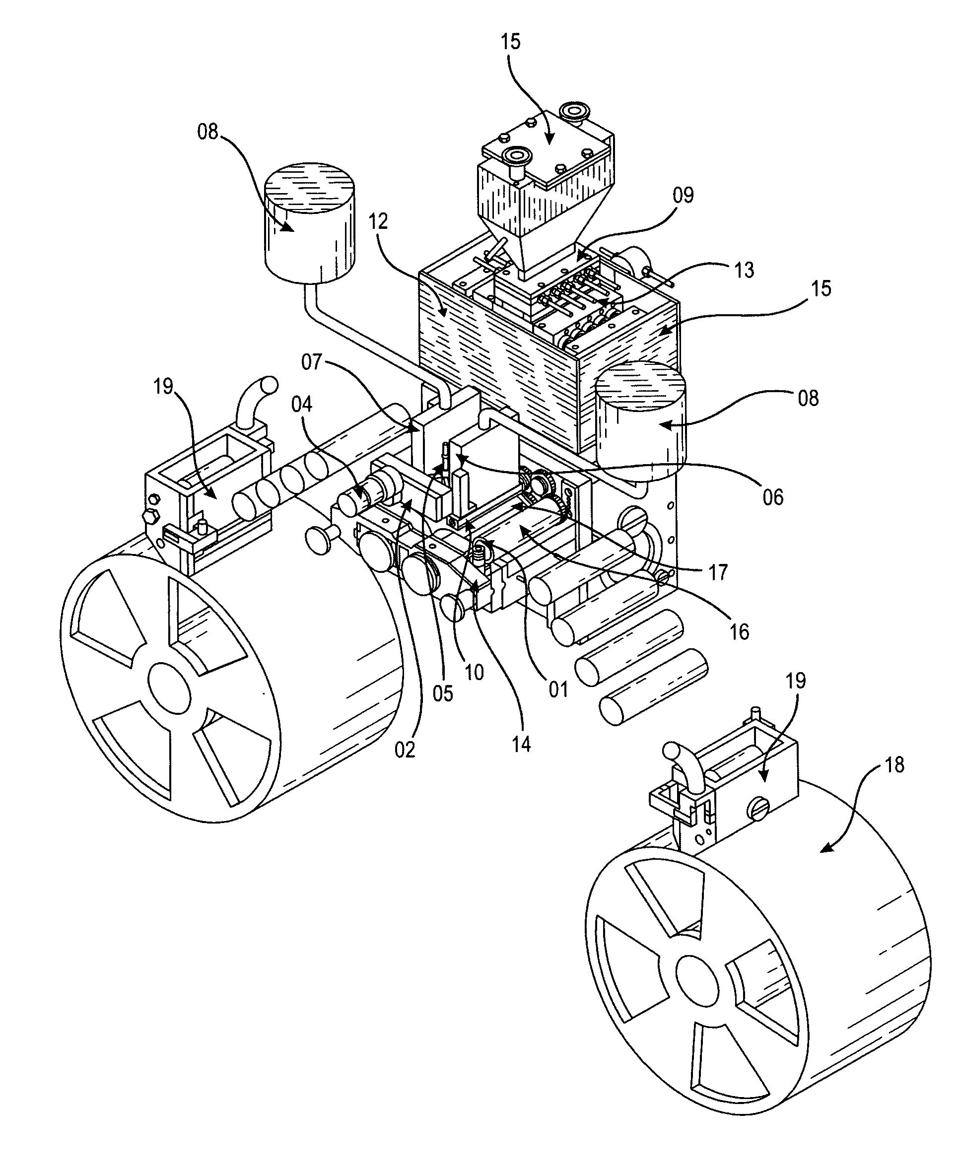 Apparatus and process for encapsulating microparticles with liquid in soft gel capsules