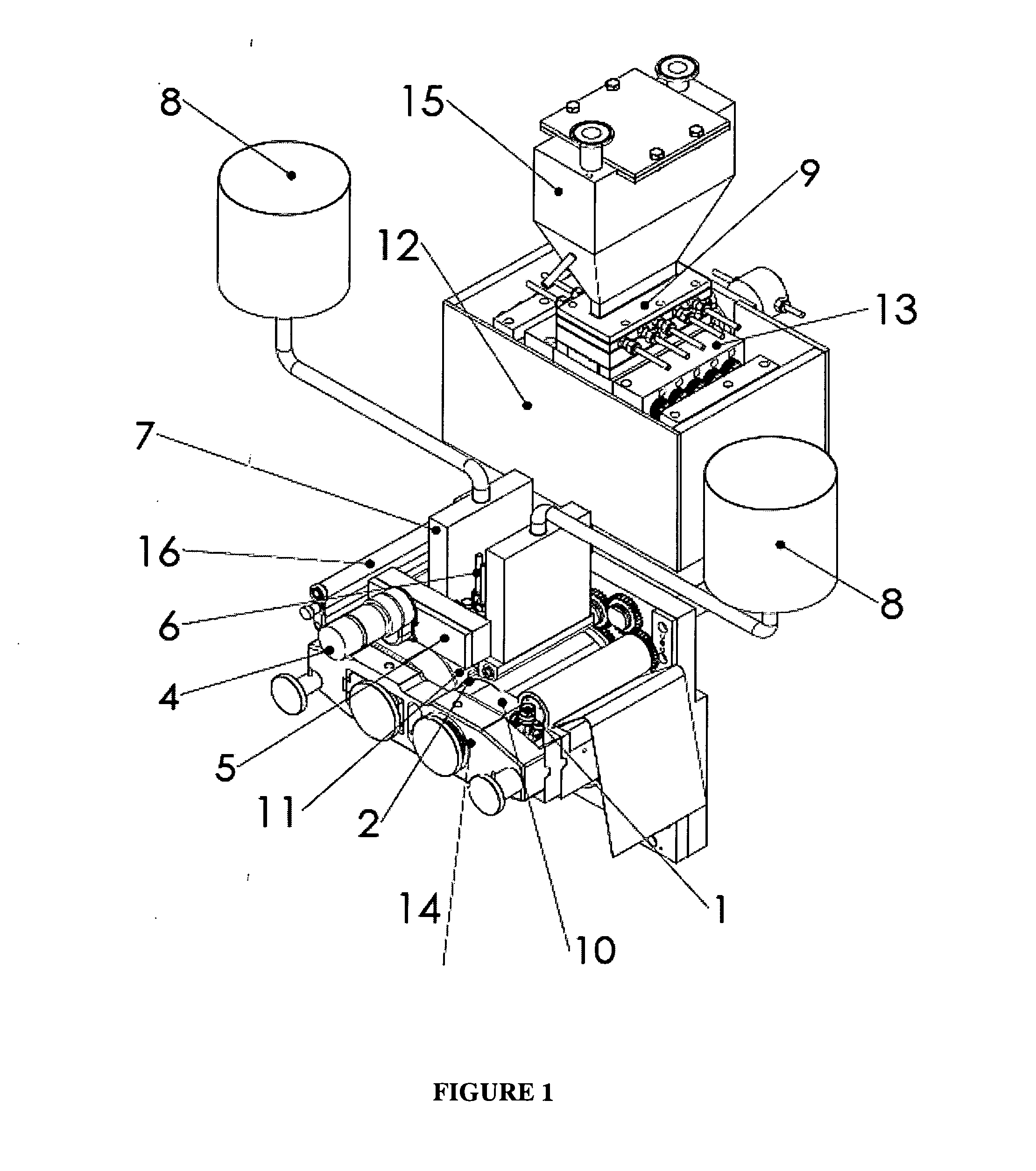 Apparatus and process for encapsulating microparticles with liquid in soft gel capsules