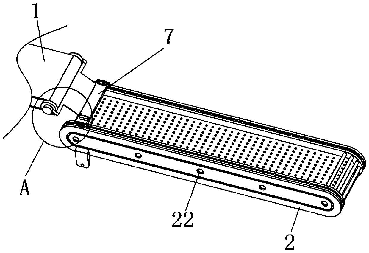 Cloth drying device used after printing processing