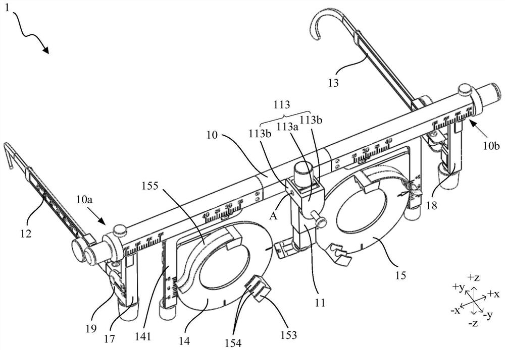 Optometry rack for eyeglasses