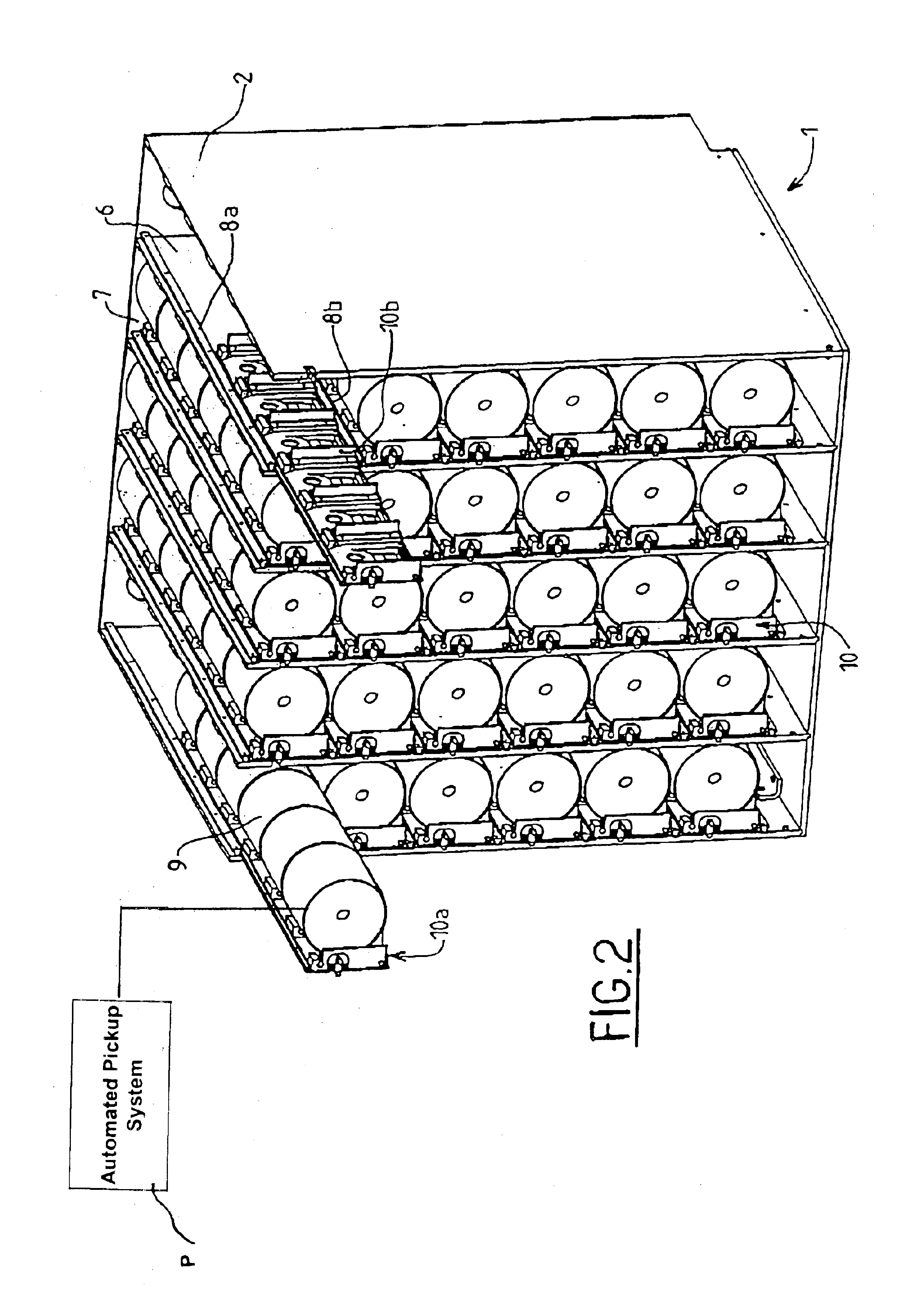 Storage magazine for propellant charge modules