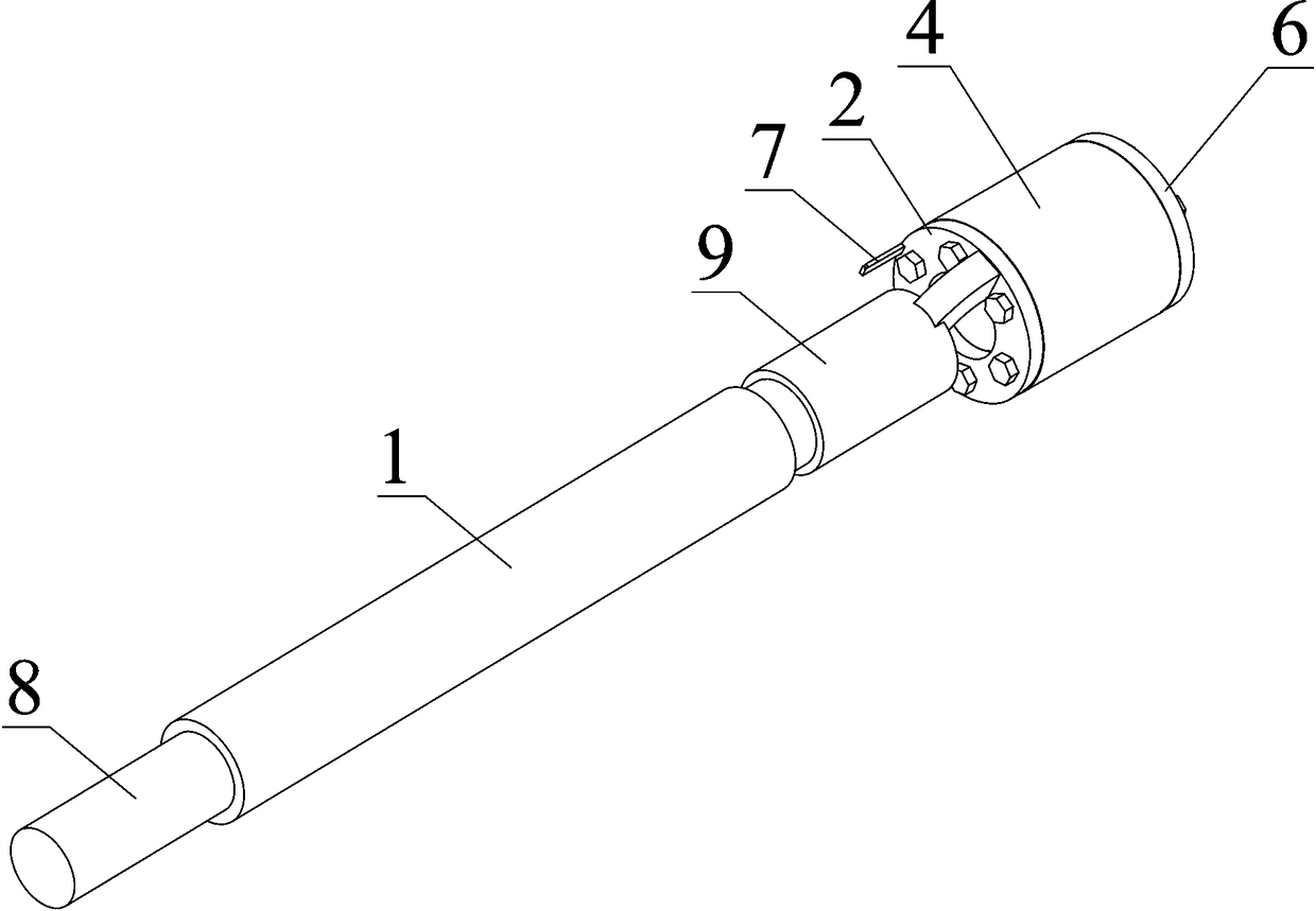 Internal inspection electromagnetic ultrasonic thickness measurement energy converter structure of circular pipeline