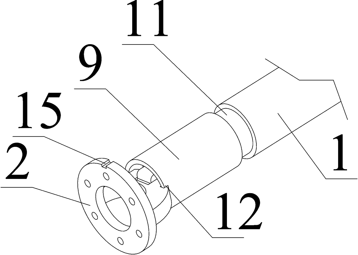 Internal inspection electromagnetic ultrasonic thickness measurement energy converter structure of circular pipeline