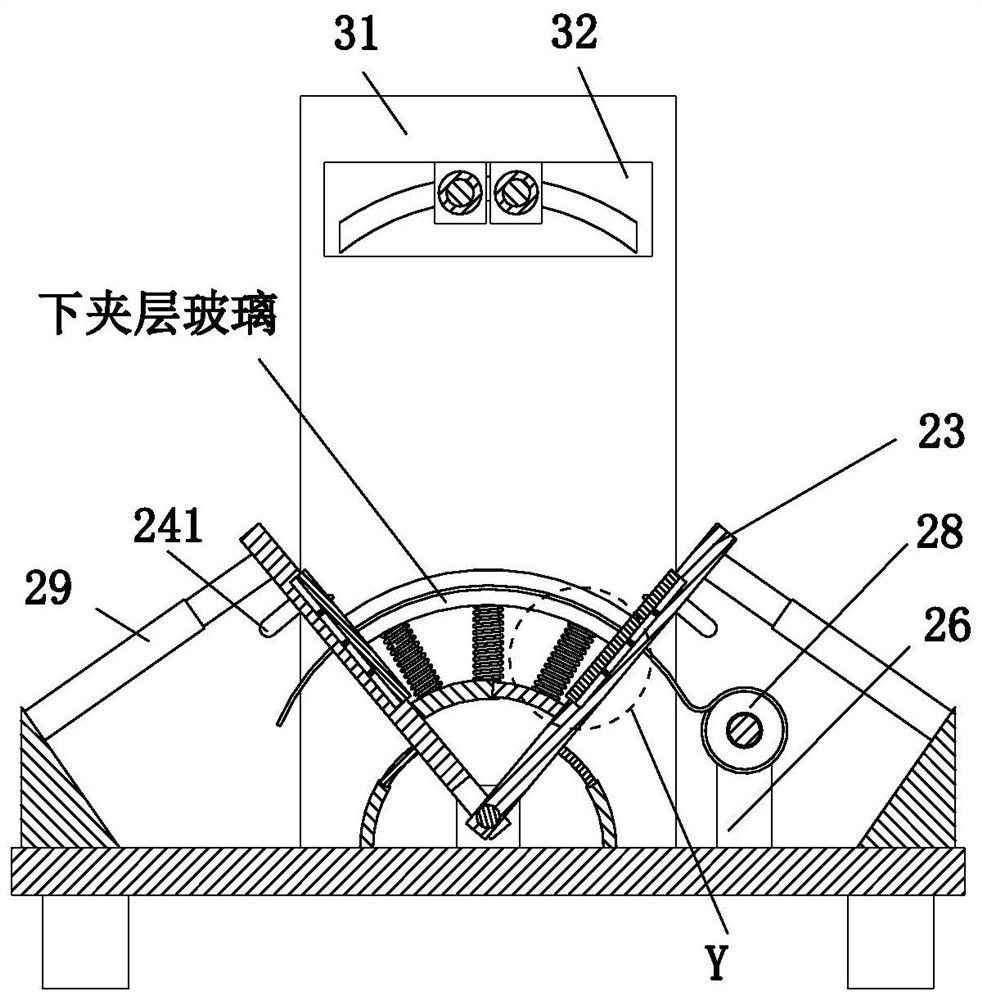 An auxiliary fixture tooling for laminated glass production and processing