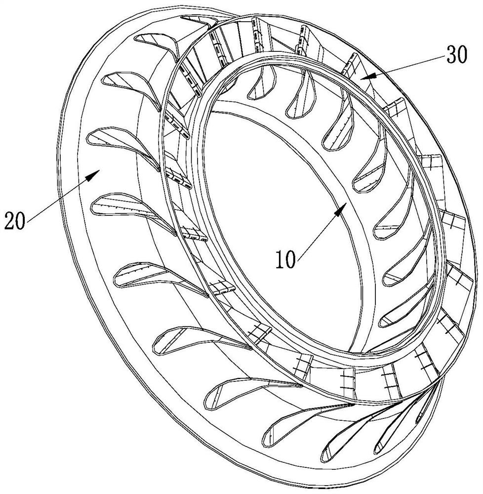 Adjustable turbine guide and its forming method