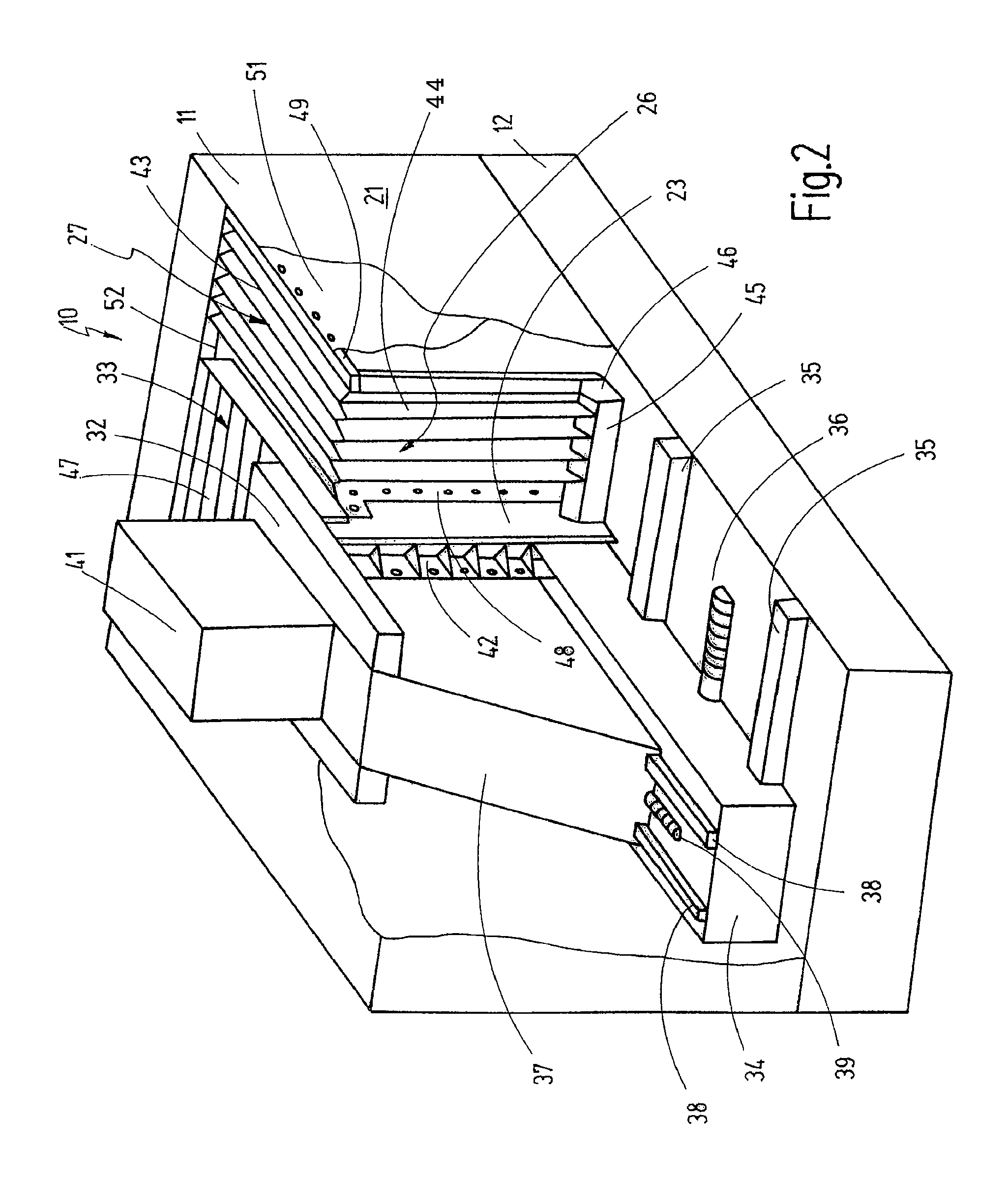 Machine tool having a work space