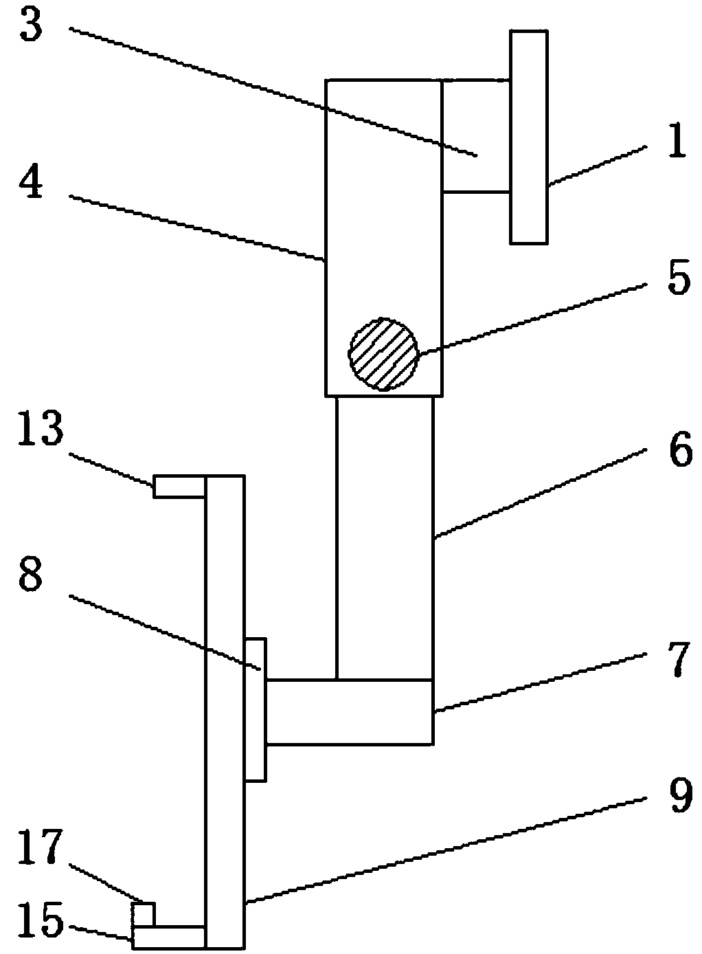 Extendable and retractable suspension bracket for television