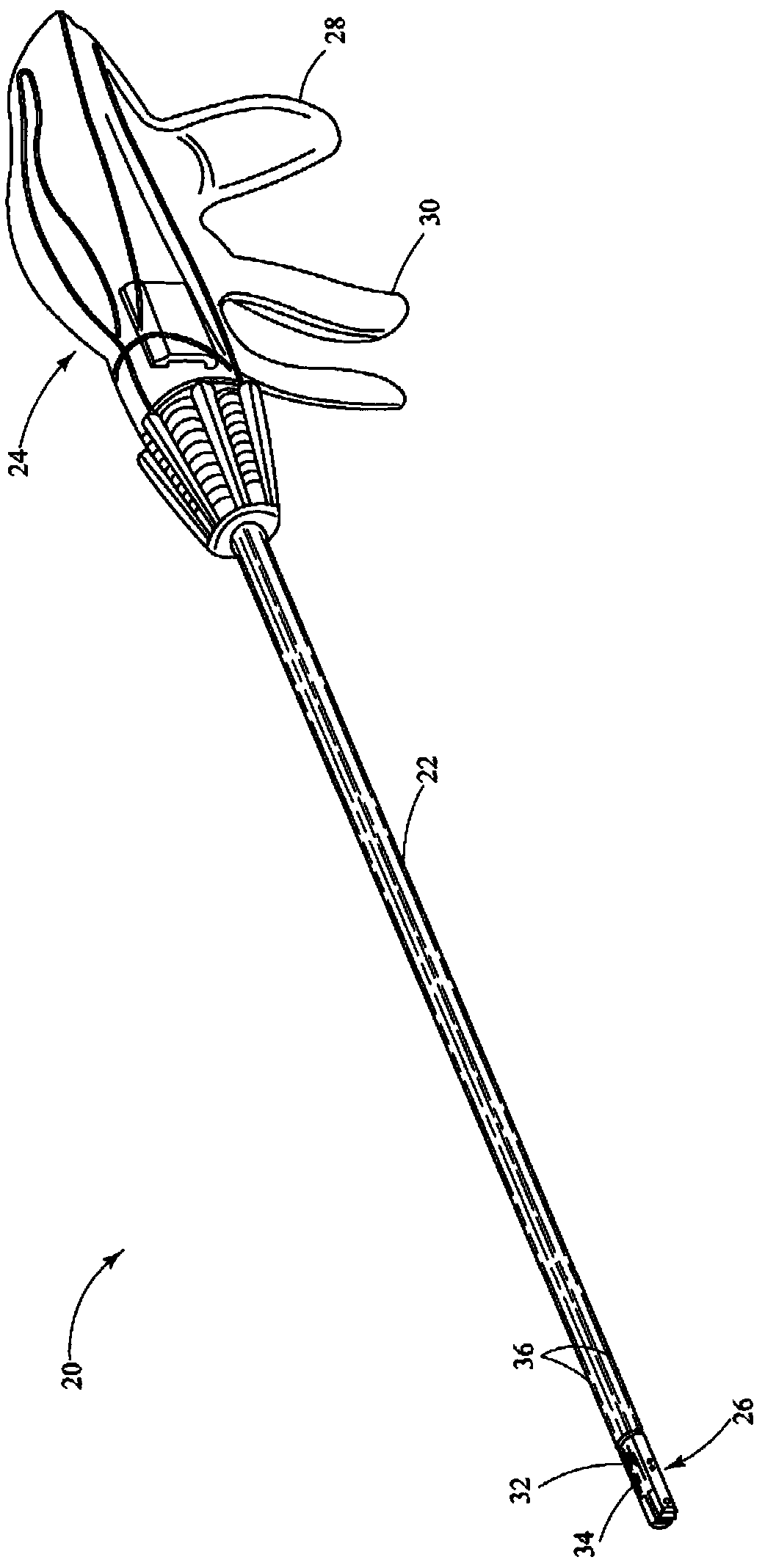 Laparoscopic suture device with stripper plate